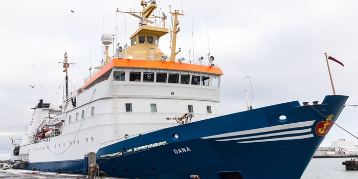 Forskningsskibet Dana i Hirtshals Havn. Foto: Milan Møller Pavlovic
