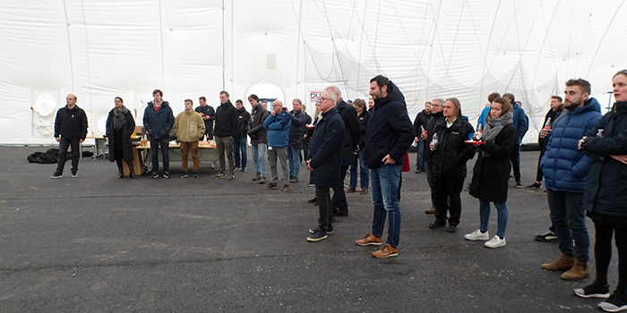 Topping-out ceremony at Autonomous Systems Test Arena - ASTA, DTU (Photo: Ole Ravn)