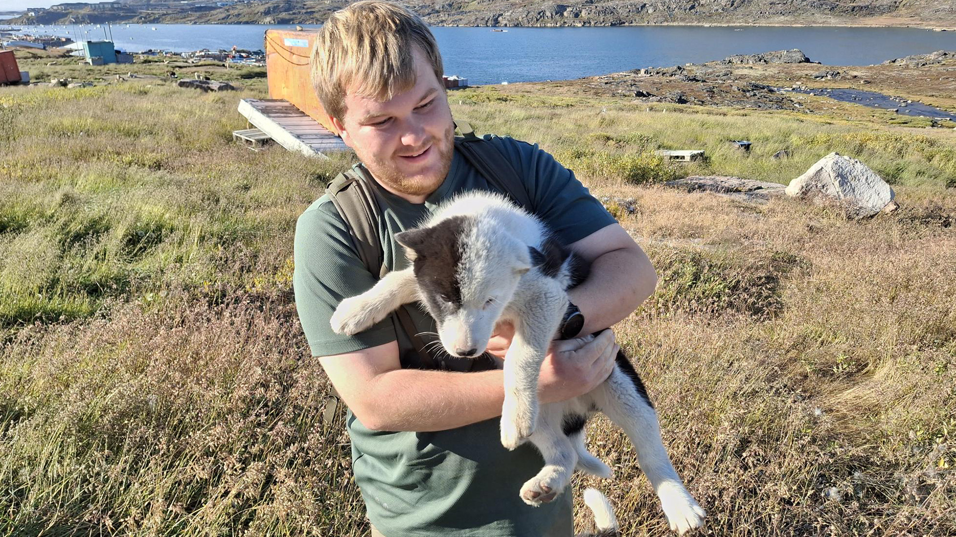 Alex med hund
