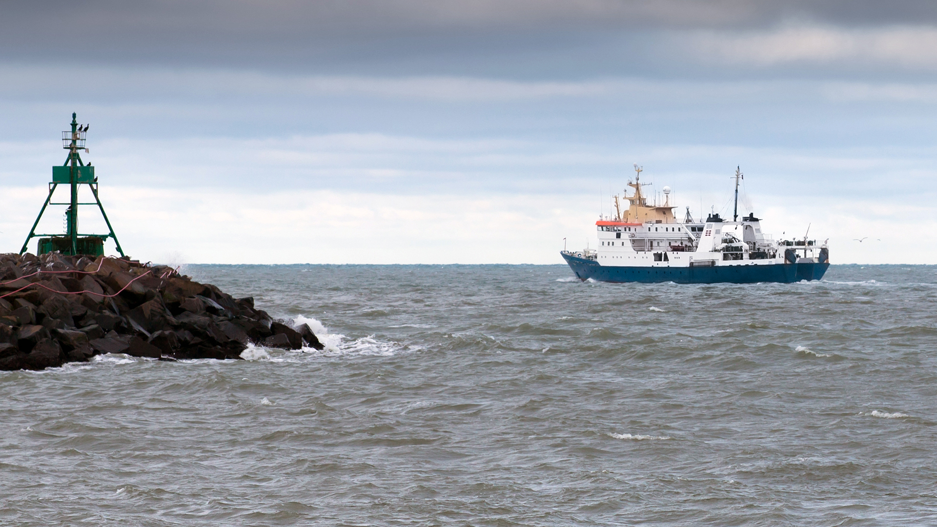 Dana stikker til søs ©DTU Aqua Dana stikker til søs