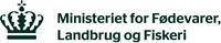 Logo for Ministeriet for Fødevarer, Landbrug og Fiskeri