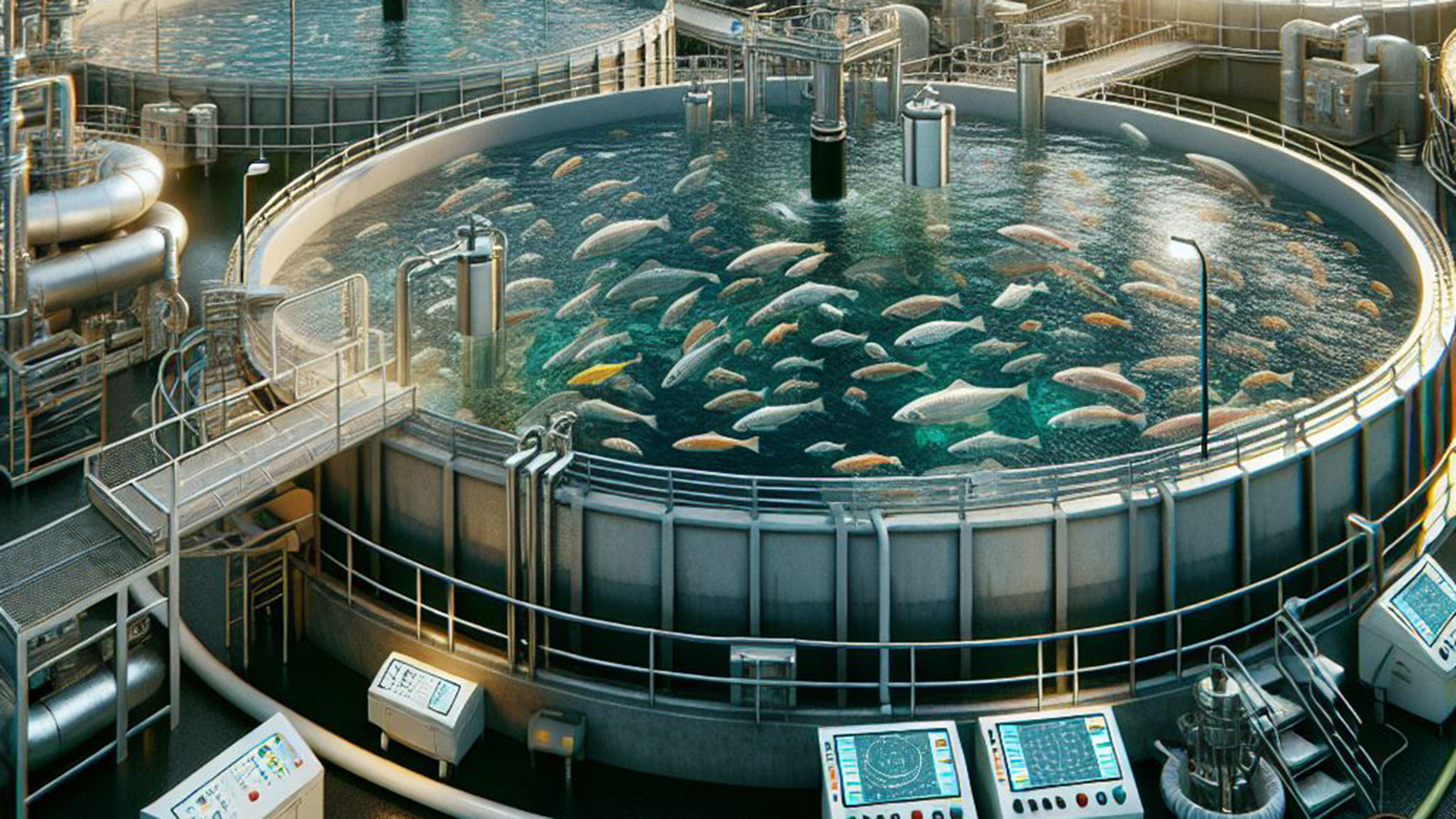 Recirculating aquaculture system ©Created in Copilot Recirculating aquaculture system