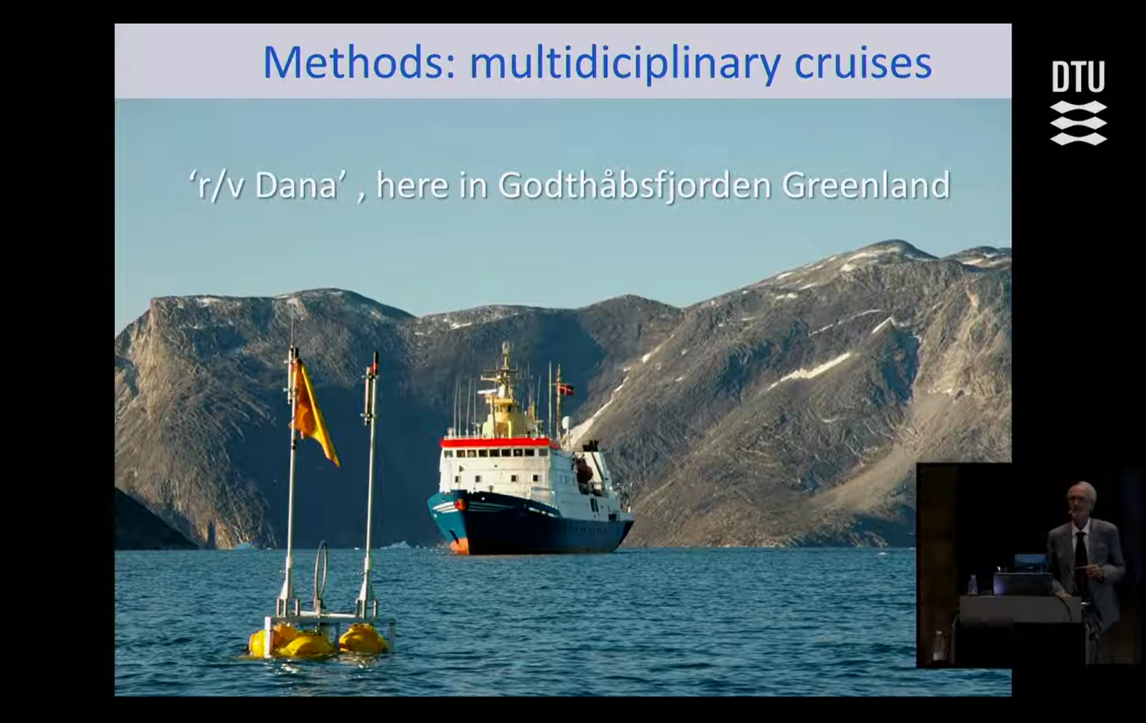 Screenshot from the video of Peter Munk's doctoral defence